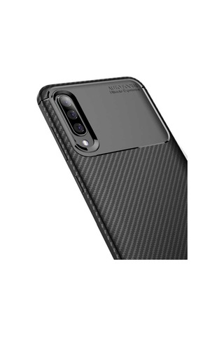 Samsung Galaxy Uyumlu A50 Kılıf Zore Negro Silikon Kapak Lacivert