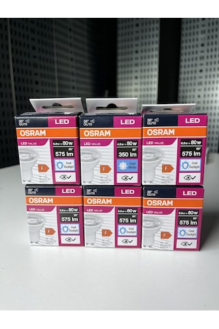 Osram 5w 6500k 6'lı Paket Beyaz Gu10 Ampül