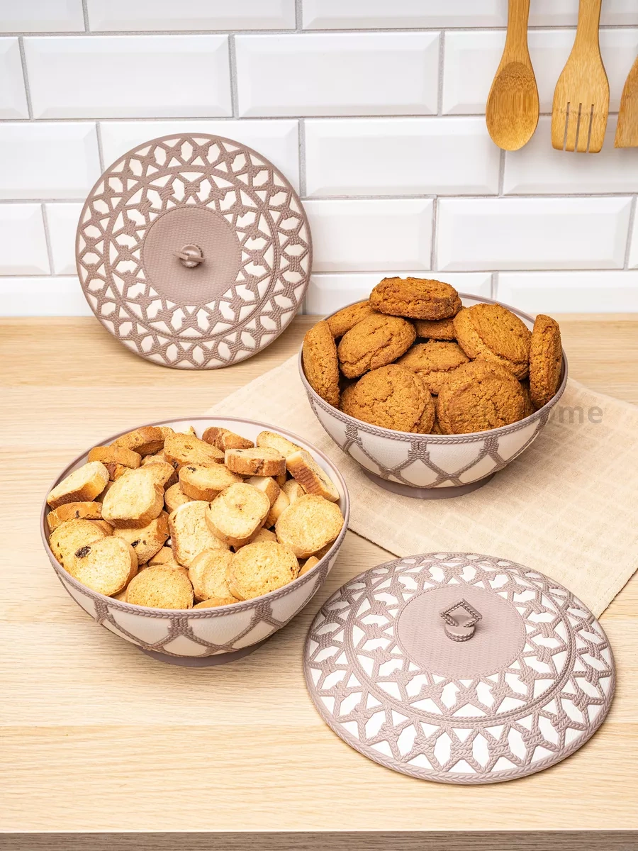 Al'ternativa Farebixli, Şekerlik, Ekmeklik Ve Kapaklı 2 Adet 217087190 Açık Bej