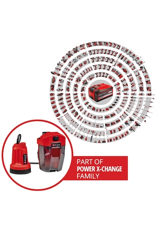 Einhell GE-SP 18 LL Li - Solo, Akülü Dalgıç Pompa - Temiz Su (Akü ve şarj cihazı dahil değildir) - 4181560