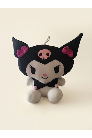 Peluş Kuromi -30cm -siyah Siyah-beyaz