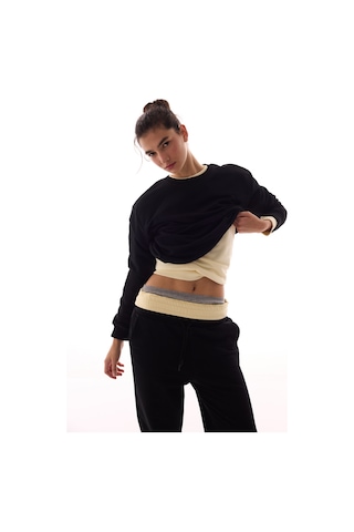 Penti Siyah Oversize Active Sweatshirt