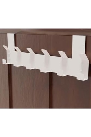 Metal Amerikan Kapı Arkası Beyaz Vidalı Askılık Organizer Askılık Ve Banyo Kapı Arkası Vidalı Askılık Siyah