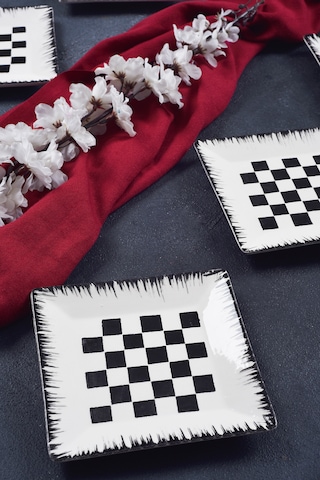 Piatti Naturali 6'lı Dama Tatlı Tabak Seti Sunum Servis Pasta 15 Cm