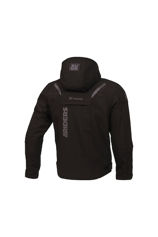 4riders Rex Pro Korumalı Softshell Motosiklet Montu Siyah