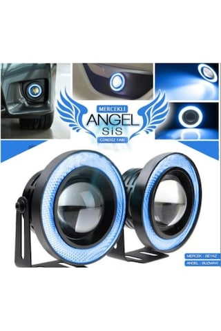 OtoÇizgi Angel Sis Farı 76mm Buz Mavi Universal Mercekli Sis OtoÇizgi