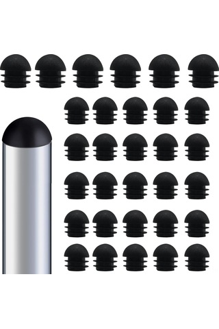 Konesam 30 Adet Plastik Boru Uç Kapakları - 3/4 İnç Masaüstü Ve Bahçe Mobilyası, Metal Sandalyeler İçin Kaydırma Koruyucusu