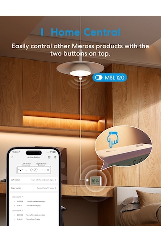 Meross Akıllı Sıcaklık Ve Nem Sensörü Ms130 Apple Home Destekli