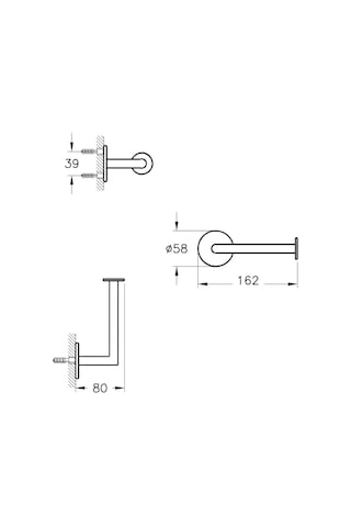 VitrA Origin Tuvalet Kağıtlığı Fırçalı Nikel A4488734