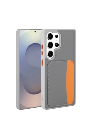 Zore Samsung Galaxy Uyumlu S24 Ultra Kılıf Kartlıklı Zore X-kart Silikon Kapak - Lacivert