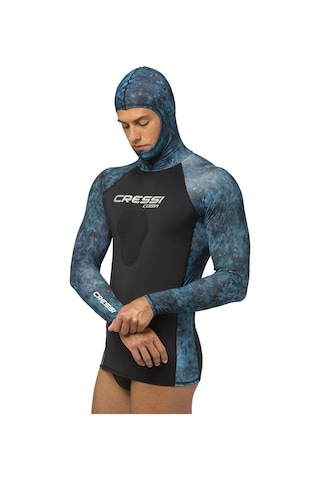 Cressi Cobia Mavi Kamuflaj Rashguard Tişört 2xlarge Mavi