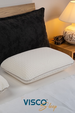 Visco Yastık Doğal Viskon Kılıf Ergonomik Yastık 60 x 40 x 15 CM