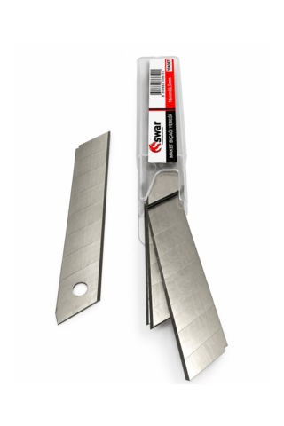Maket Bıçağı Yedek Falçata Yedeği 18 Mm X 0,5 Mm 5 Paket Her Paket 10 Bıçak