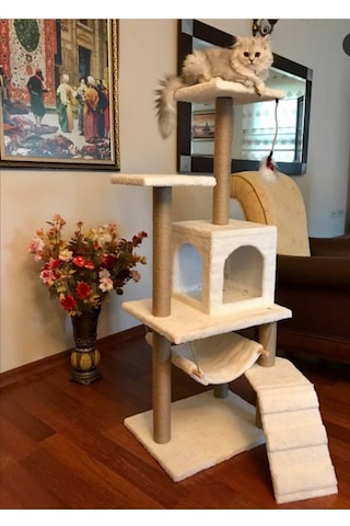Pethomealpi Kedi Tırmalama Evi Mihrabat 125 CM