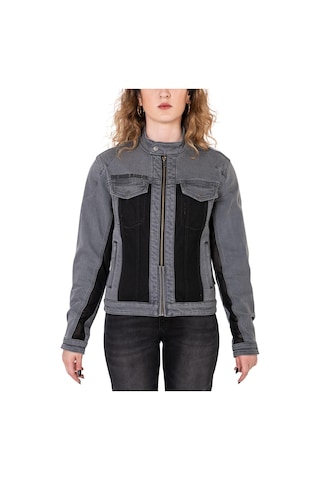 Thebikerjeans Silver Ice Korumalı File Motosiklet Kot Montu Kadın