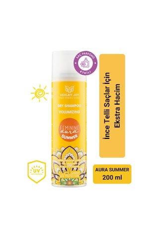 Feminine Aura Summer Uv Koruma Ekstra Hacim Kuru Şampuan 200 Ml Portakal Çiçeği Saç Parfümü Etkili