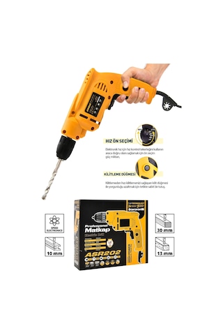 Assur 580W Metal Şanzıman 10MM Elektrikli Matkap - 1682