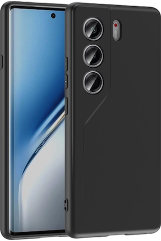 Tecno Camon 40 Pro Kılıf Mkst Mara Lansman Kapak - Siyah Siyah
