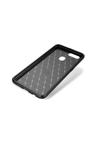 Oppo A7x Kılıf Zore Negro Silikon Kapak Kahverengi