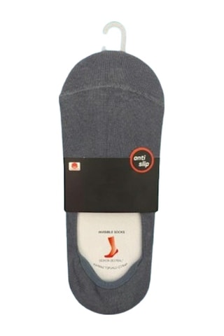 Twisocks Premıum Pamuk Babet Erkek Çorap 12'li - Gri