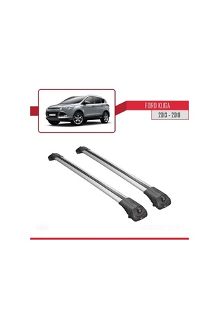 Ford Kuga 2013-2018 Arası İle Uyumlu Ace-1 Ara Atkı Tavan Barı Gri