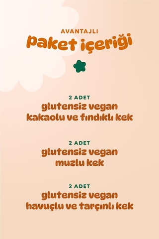 Humm Organic Organik Glutensiz Vegan Kek Atıştırmalık 6 x 30 G