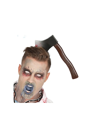Kafaya Saplanmış Halloween Kanlı Balta Şaka Tacı 5224 Diğer