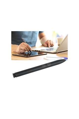 Xindoker Microsoft Surface Pro 3/4/5/6/7/8 Ve Book Go İçin N-trig Teknolojiyle 380 Basınç Hassasiyetli Dijital Kalem - Siyah Alüminyum, 2 Fonksiyon Tuşu, Hd Tahta Uç Pil Dahil Değil