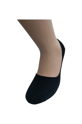 6'lı Erkek Bambu Babet Çorap-siyah Siyah