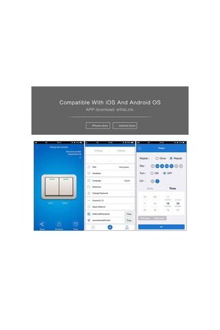 Kosona Siyah Üçlü Akıllı Wi-fi Anahtarı - Zamanlama, Ses Kontrolü, Uzak Erişim Ve Aile Paylaşımı İle Wifi Mode