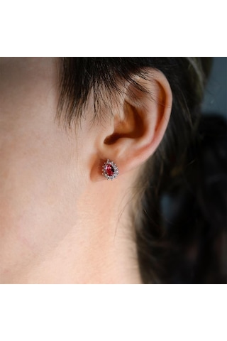 Keops Pırlanta Pırlanta Damla Morganit Taşlı Küpe