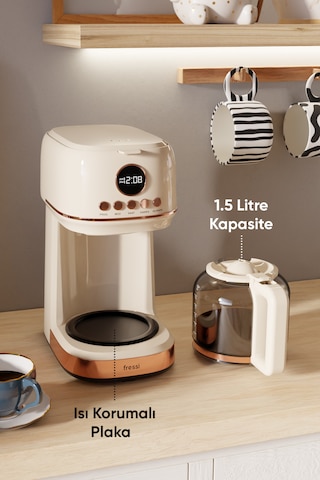 Fressi FR-FC09 Dijital Göstergeli Filtre Kahve Makinesi