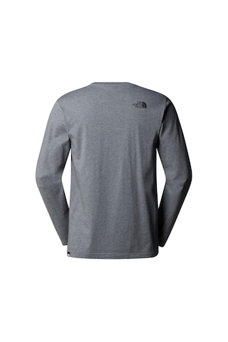 The North Face M L/s Sımple Dome Tee Erkek Tişört Nf0a87qndyy1 Gri