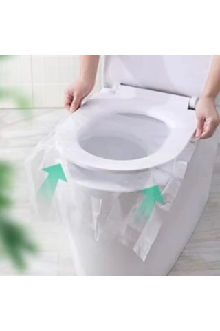 50 Adet Kullan At Pratik Kullanımlı Hijyenik Klozet Kapağı Poşeti Diğer