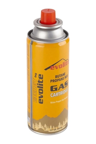 Evolite Butane Propane Valfli 227gr Gaz Ocak Kartuşu Sarı
