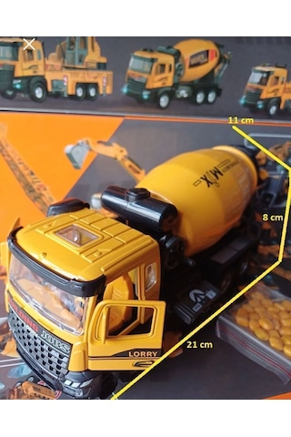 Metal Ön Beton Mikseri Harç Kamyonu Kırılmaz Koleksiyon Model İş