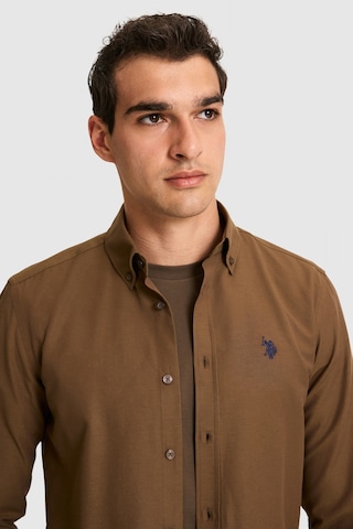 U.s. Polo Assn. Erkek Kahverengi Gömlek Basic 50324708-vr029