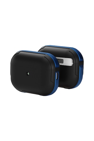 Gld-spt- Movenchy Apple Uyumlu AirPods Pro 2 2.nesil Mo-a8 Armor Kılıf - Lacivert