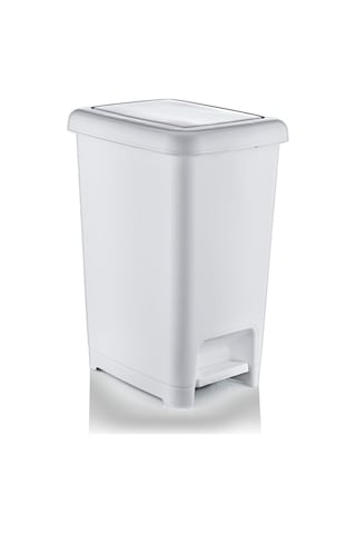Bvlx 40 Lt Slim Pedallı Çöp Kovası Beyaz