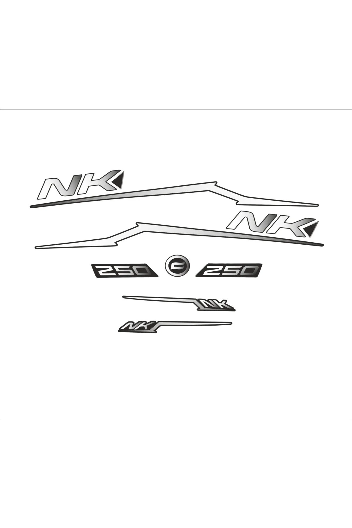 Nk250 Sticker Set Beyaz