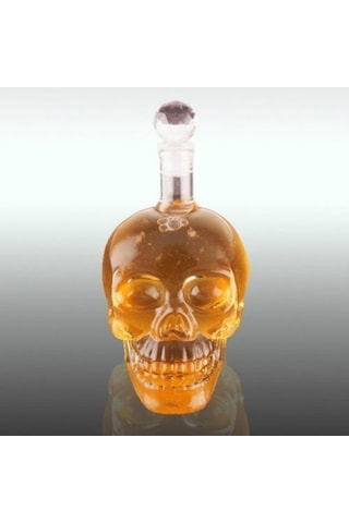Periboia Crystal Head Kuru Kafa Cam Şişe Renkli