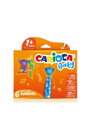 Teddy Jumbo Bebek Yıkanabilir Keçeli Boya Kalemi 6lı 2 Adet