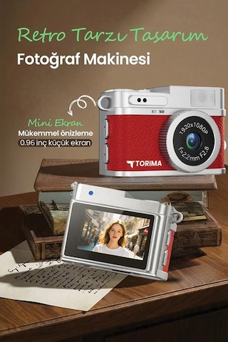 Torima CMR35 Mini Anahtarlık 1080P Dijital Fotoğraf Video Kamera