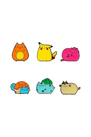 Pokemon Kadın Broş, Çocuk Broş, İğneli Broş Klipsli Broş Yaka Broşu Çeket Yaka İğnesi, Mineli B274