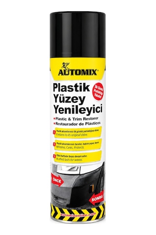 Automix Plastik Yenileyici 500ML - Torpido ve Trim Parlatıcı Sprey