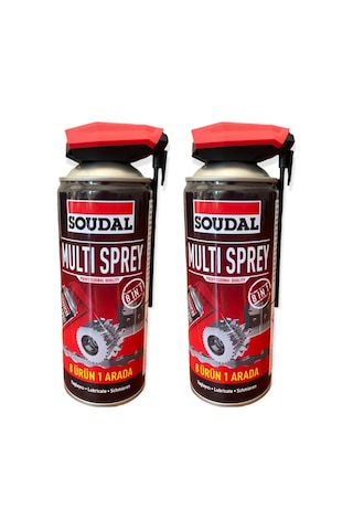 Soudal Multi Sprey Kobra Başlıklı Kir Pas Sökücü Bakım Spreyi 2 x 400 ML