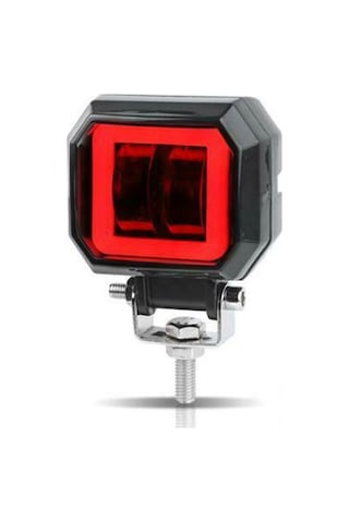 Motosiklet Atv Utv Kamyon Tekne Sis Farı KIRMIZI Angelli 2 Adet