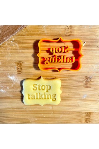 4 Adet İngilizce Harf Ve Dilekler Yazılı Bisküvi Kalıbı Pxcl Beyaz