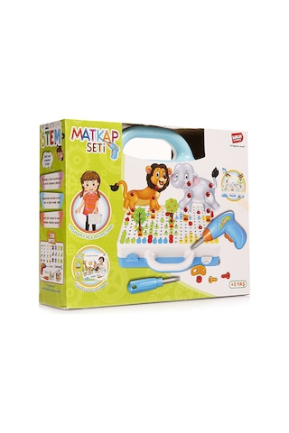 Eğitici Matkap Seti-hayvanlar 3d Stem 5 Adet
