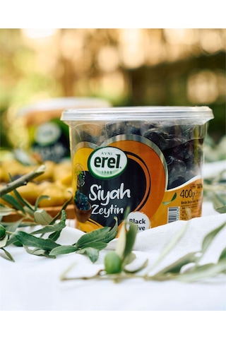 Avni Erel 400 G Pet Yağlı Siyah Zeytin